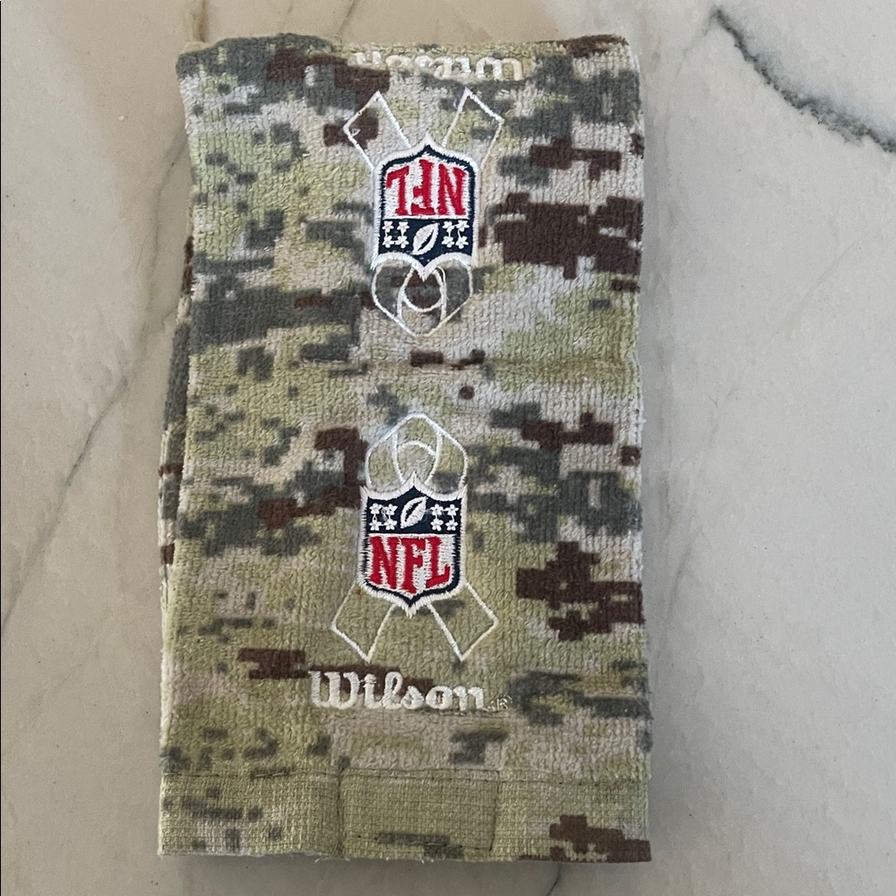 Wilson Camouflage NFL Authentic NFL Football Camo Salute to Service QB Towel